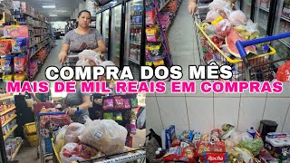 COMPRAS DO MÊS PARA QUATRO PESSOAS  MAIS DE MIL REAIS [upl. by Alih]