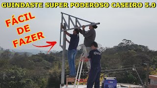 GUINDASTE SUPER PODEROSO CASEIRO FÁCIL DE FASER VÍDEO1 [upl. by Kendy133]