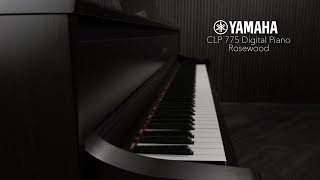 Yamaha CLP 775 Digital Piano Rosewood  Gear4music sound demo [upl. by Eivod]