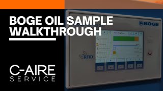 How to Take an Oil Sample for a BOGE Air Compressor  CAire Service [upl. by Tham]