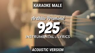 925  Ardhito Pramono InstrumentalLyrics  by Ruang Acoustic Karaoke  Male [upl. by Etoile]