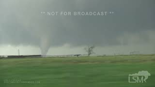 05252024 Windthorst tx  Multiple tornadoes filmed on hand held Canon XF100 [upl. by Ellinad]