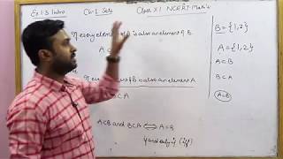 Subsets  CBSE 11 Maths NCERT Ex 13 Intro Part 1 [upl. by Eniamret]