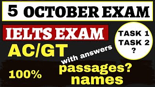 6 OCTOBER ACGTWith Answers IELTS EXAM REVIEWIELTS EXAM REVIEW 6 OCTOBER TODAY IELTS EXAM REVIEW [upl. by Sharpe]