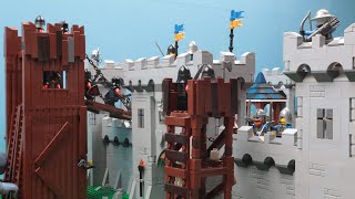 Lego Lion Knights Castle Conquest Stop Motion Animation [upl. by Leirad]