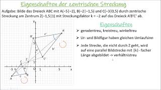 Eigenschaften der zentrischen Streckung [upl. by Hale]