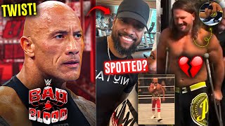 Rock Return TWIST At BAD BLOOD 2024  AJ Styles INJURY Jimmy Uso SPOTTED  Bad Blood 2024  WWE [upl. by Iline]