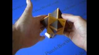 The Cube amp Octagon Japanese Puzzle Box by Akio Kamei  NOT A SPOILER [upl. by Artus]