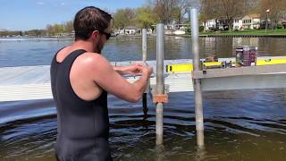 Easy DIY OnePerson Dock and Pier Installation With Foam Floats and Max Dock MaxLoc Supports [upl. by Rialcnis401]