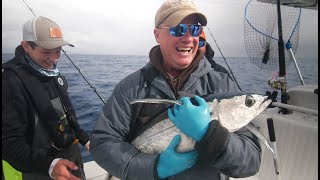 Albacore TUNA Fishing West of the COLUMBIA RIVER Aboard the LIBERTY GUN [upl. by Milas]