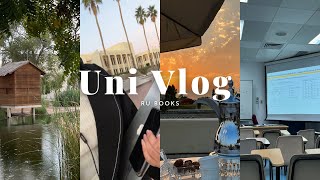 UNI VLOG a week of my spring classes in SQU 🌧️🍃 [upl. by Onin]