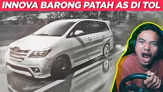 TERSENGGOL KIJANG KOTAK INNOVA PATAH AS DI JALUR TOL  ASSETTO CORSA [upl. by Anhej]