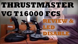 Thrustmaster T16000M FCS Review and Light Disable [upl. by Allina478]