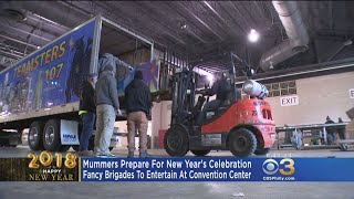 Mummers Prepare For New Years Celebration [upl. by Ennairb]