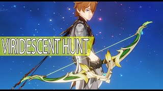 HOW TO GET VIRIDESCENT HUNT BOW Genshin Impact [upl. by Binnie264]