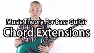 Cool 9th 11th and 13th chord Arpeggios for Bass [upl. by Ahsemed]