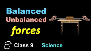 Balanced and Unbalanced Forces Force  2 in HINDI for Class 9 NCERT Science [upl. by Nealson805]