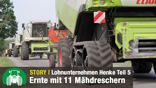 Lohnunternehmen Henke – Getreideernte  Strohpressen  Fendt amp Valtra Traktoren  Teil 5 [upl. by Xylia]