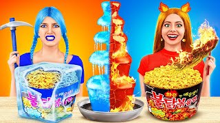 Desafío de Comida Extremadamente Caliente VS Fría  Mejor Guerra de Comida con Dulces por Candy Show [upl. by Atikan]