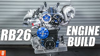 1000HP RB26 Engine Build  Full Start to Finish 4K [upl. by Acsicnarf41]