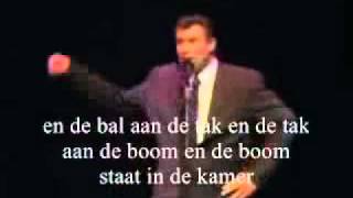 Sjaak Bral  de boom staat in de kamer met songtekst [upl. by Judus679]