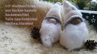 DIY Schwedische Weihnachtswichtel  Sockenwichtel basteln  Nikolaus [upl. by Ogren922]