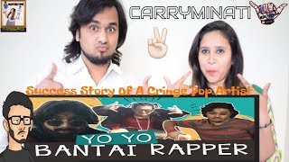 Success Story Of A Cringe Pop Artist Censored Version 😉  Carryminati  Indian Reaction [upl. by Kolnick]