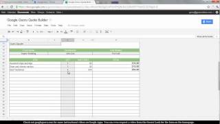 Creating a Quote Builder in Google Spreadsheets [upl. by Marston]