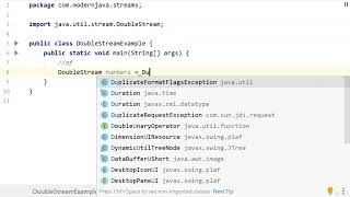 Advance JAVA Full Course  60 Java8 DoubleStream [upl. by Sitruk592]