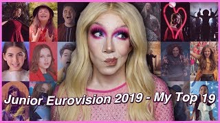 Junior Eurovision 2019  My Top 19 [upl. by Alemat]