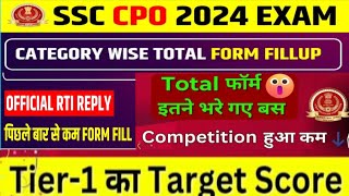 SSC CPO Total Form fill up 2024  ssc cpo 2024 total forms fill up  ssc cpo exam date 2024  ssc [upl. by Shuman]