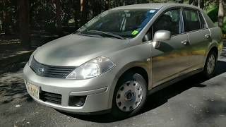 VideoReseña Nissan Tiida Sedan 2008 [upl. by Nalym]