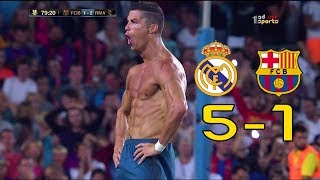 اهداف مباراة ريال مدريد وبرشلونة 51 سوبر الاسباني ذهابايابفهد العتيبي [upl. by Rahcir985]