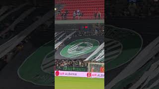 Koreografitë e tifozerive në fillimin e ndeshjes Partizani  Egnatia shorts Albania Ultras [upl. by Kenny]