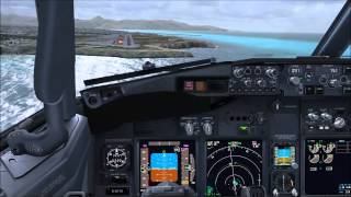 VOR DME Approach Runway 27 at Heraklion with ContactApproach and COMMENTED [upl. by Hobey]