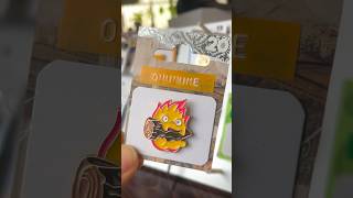 How to decorate a pin badgeピンバッジの飾り方 No20 pins pinbadge pin ghibli [upl. by Enialedam]