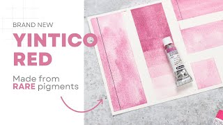 YInTiCo Red Watercolor a brand new pigment from the YInMn Blue family [upl. by Decima]