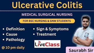 Ulcerative Colitis  medical surgical nursing  For Bsc Nursing and GNM students [upl. by Alcot]