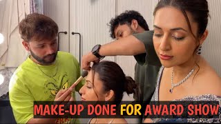 Divyanka Tripathi mam makeup done for award show viral vlog awards makeup [upl. by Ycniuqed]