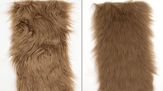 fix wrinkly faux fur quick and easy [upl. by My461]