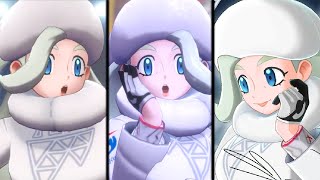 Pokemon Sword amp Shield  ALL Melony Battles SHIELD EXCLUSIVE [upl. by Ileyan709]