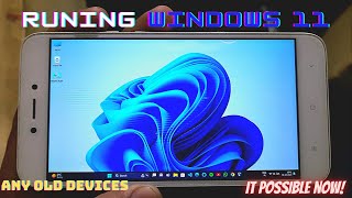 How can run windows 11 any android phoneEVEN OLD MOBILE VERSIONS [upl. by Bartley]
