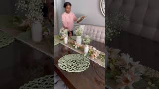 Easy table decor idea tabledecoration springdecor [upl. by Marduk]