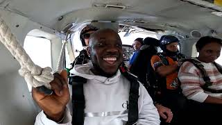 abdoul bagaya  Tandem Skydive at Skydive Indianapolis [upl. by Aneehs251]