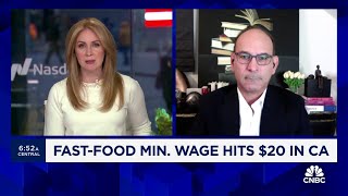 McDonald’s CA franchisee on new minimum wage The sheer scale of the impact is just breathtaking [upl. by Euqinomahs892]