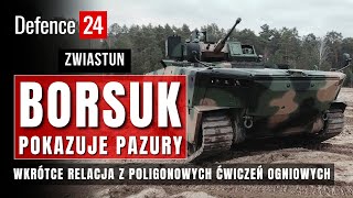 BWP Borsuk intensywne testy na poligonie  Zwiastun [upl. by Eilahtan227]