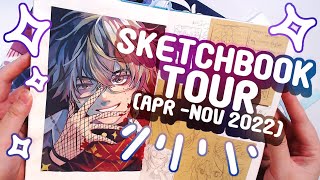 Sketchbook Tour AprNov 2022 [upl. by Leeke]