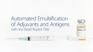 Automated Emulsification of Adjuvants and Antigens [upl. by Aivizt504]