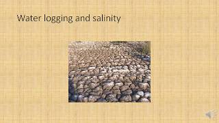 Water logging and salinity by environmental science [upl. by Ierdna]