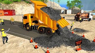 River Road Bridge Constructor  Truck Simulator Builder Road  Best Android Gameplay [upl. by Urbani302]